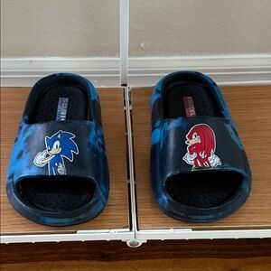 Kids SONIC & KNUCKLES Blue Slide Sandals